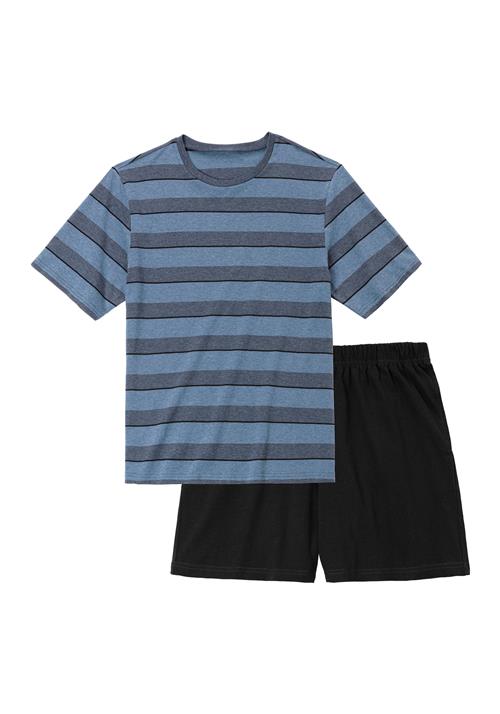 H.I.S Pyjamas kort  safir / grå / sort