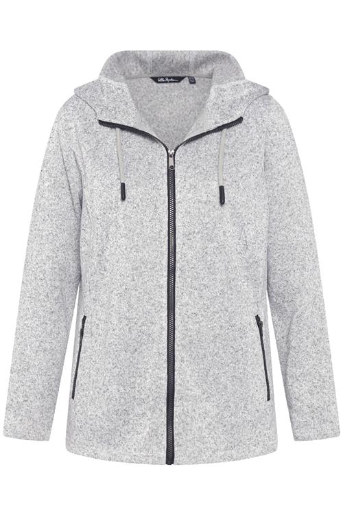 Ulla Popken Sweatjakke  lysegrå / sort