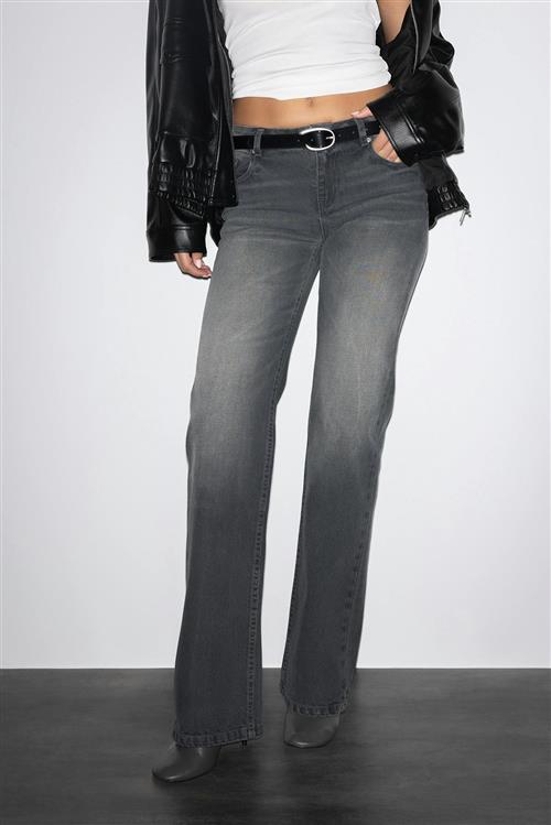 Gina Tricot - Crush straight jeans - Straight jeans - Sort - 38 - Dame