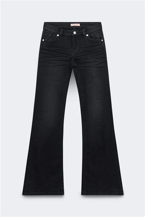 Gina Tricot - Glow rise flare tall jeans - Low waist jeans - Sort - 38 - Dame