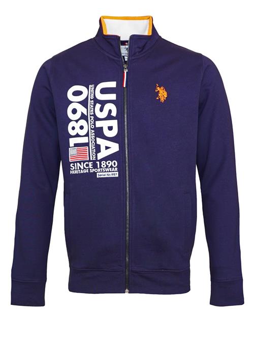 U.S. POLO ASSN. Sweatjakke  mørkeblå / orange / rød / hvid