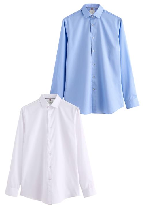 Next Skjorte  lyseblå / hvid