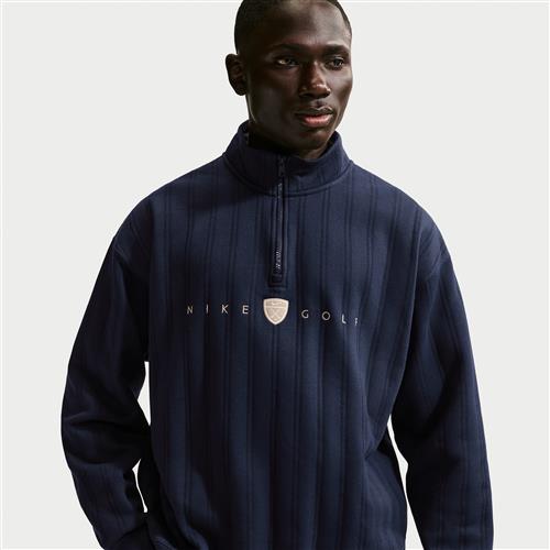 Nike Fairway Fresh oversized Therma-FIT-golfoverdel med 1/2-lynlås til mænd - blå