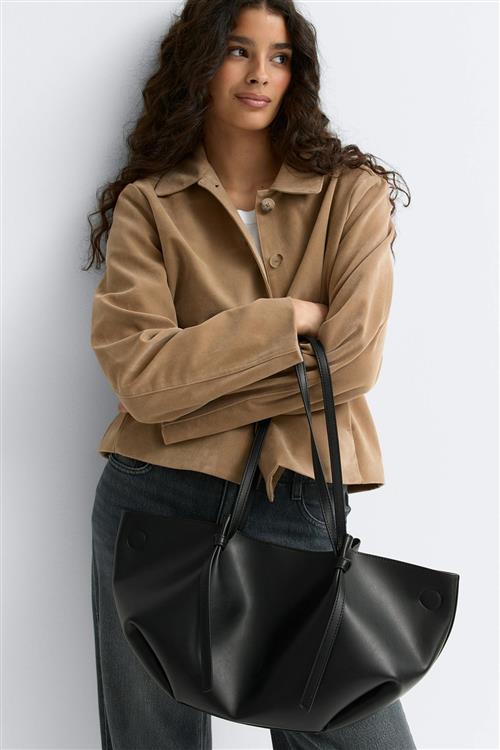 Gina Tricot - Strap handle tote bag - Skuldertasker - Sort - ONESIZE - Dame