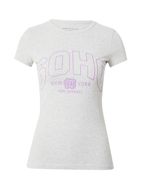AÉROPOSTALE Shirts 'SOHO'  grå-meleret / lavendel
