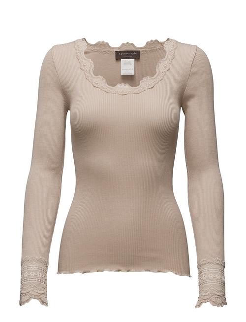 Rosemunde | Rwbenita Silk Ls O-Neck Lace T-Shir | L