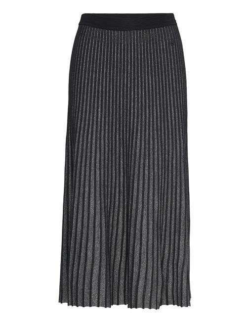 Karl Lagerfeld | Pleated Lurex Knit Skirt | S