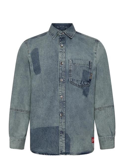 Scotch & Soda | Customised Denim Over Shirt Art From The Heart | L
