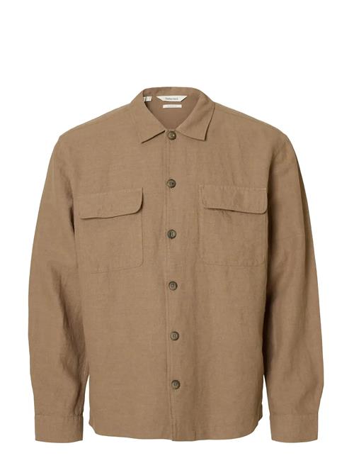 Selected | Slm-Leroy Linen Blend Overshirt Ls Noos | L