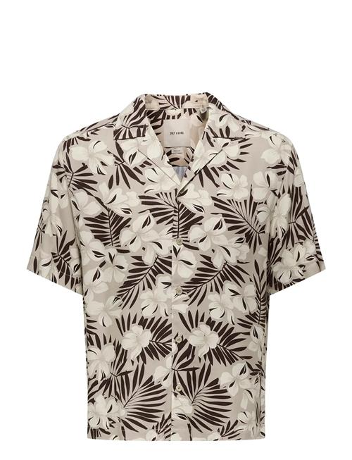 ONLY & SONS | Onsdash Life Reg Aop Ss 001 Resort Shirt | XL