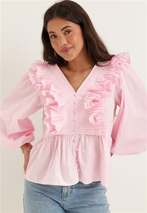 YAS Yasruna 3/4 RUFFLE TOP