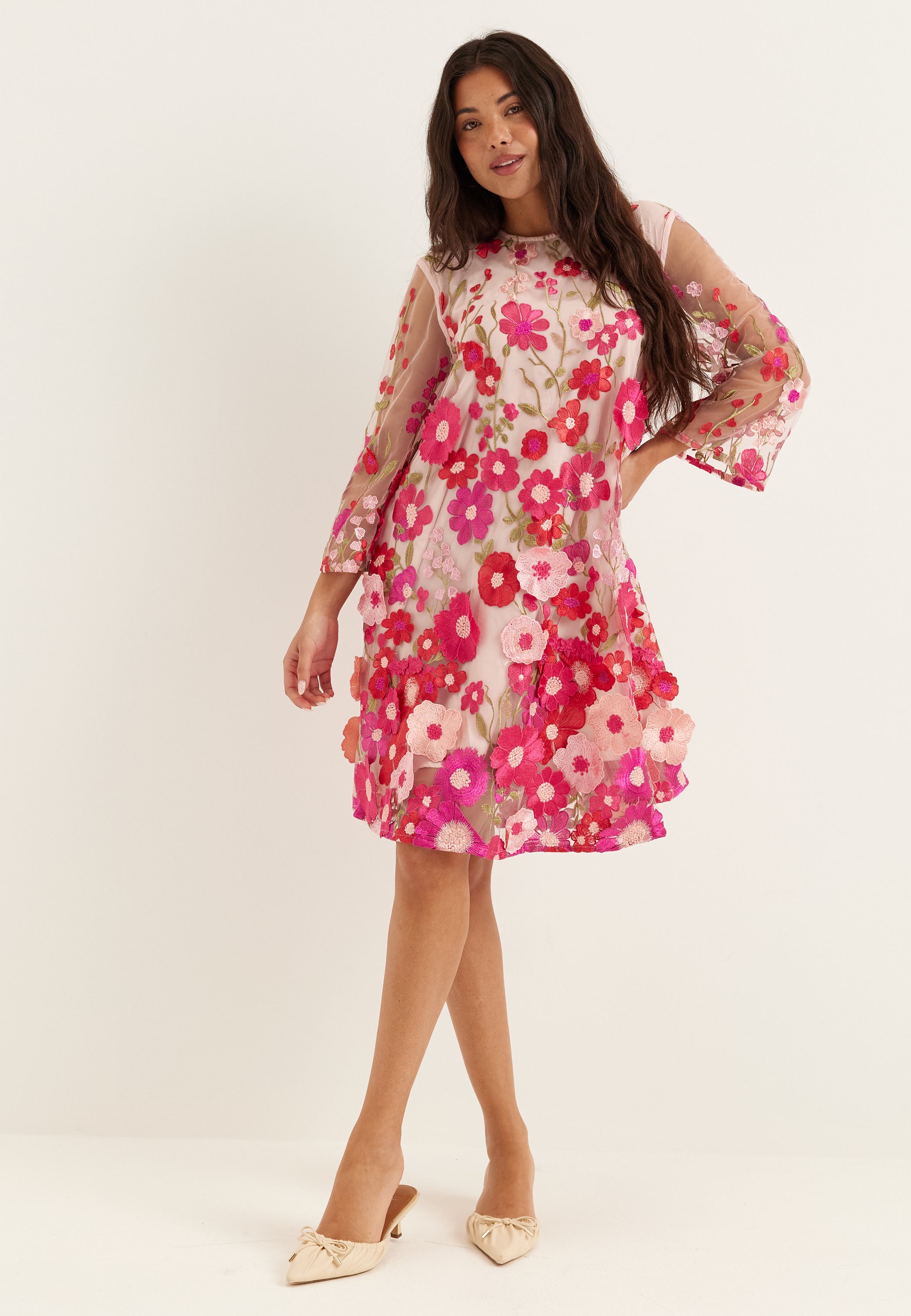 YAS Yasflowering 3/4 DRESS