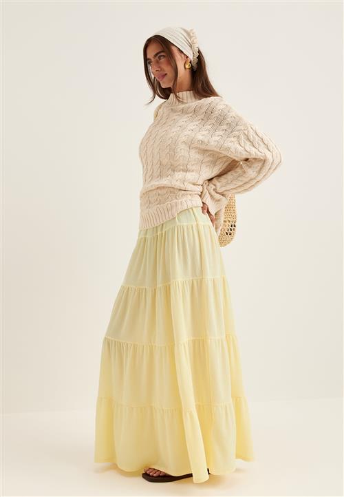 BUBBLEROOM Flounce Maxi Skirt