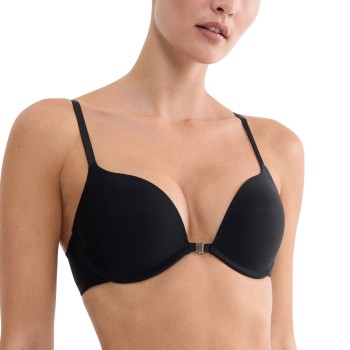 Triumph BH Pure Micro Push Up Bra With Front Closure Sort B 75 Dame