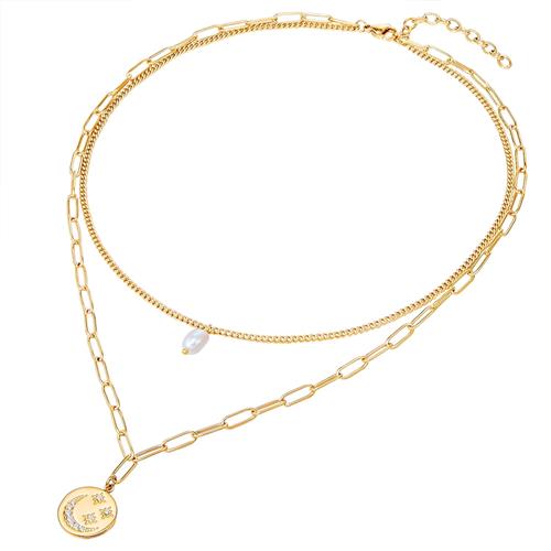 Valero Pearls Kæde  gylden gul / perlehvid