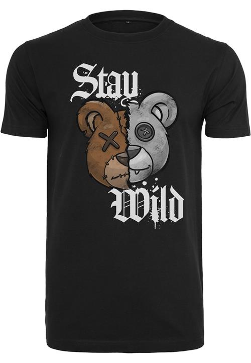 Mister Tee Bluser & t-shirts 'Stay Wild'  brun / grå / sort / hvid