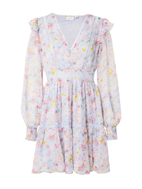 VILA Kjole 'VIRoman'  lyseblå / gul / grøn / pink