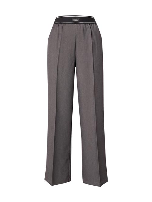 Monki Bukser med fals  antracit / sort / hvid