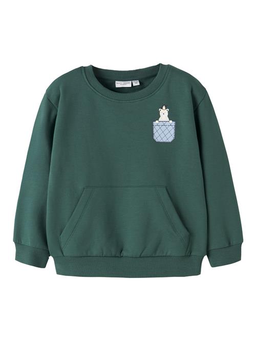 NAME IT Sweatshirt Vugo Bistro Green Pocket Bear