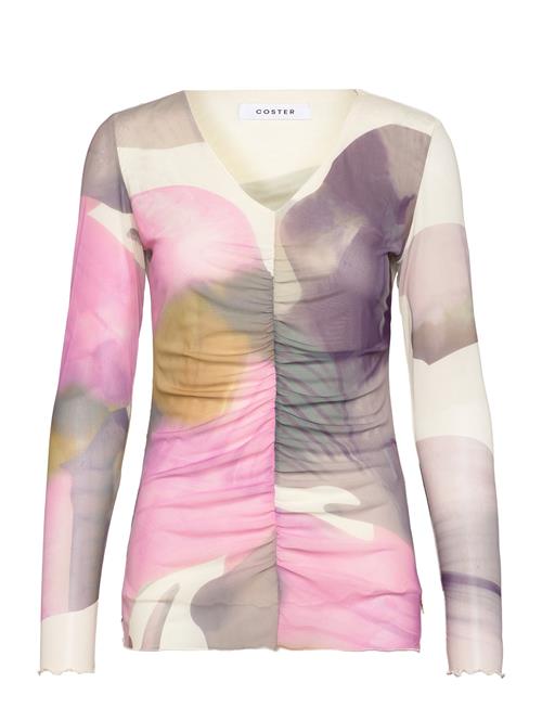 Coster Copenhagen | Mesh Top In Liqued Flower Print | M
