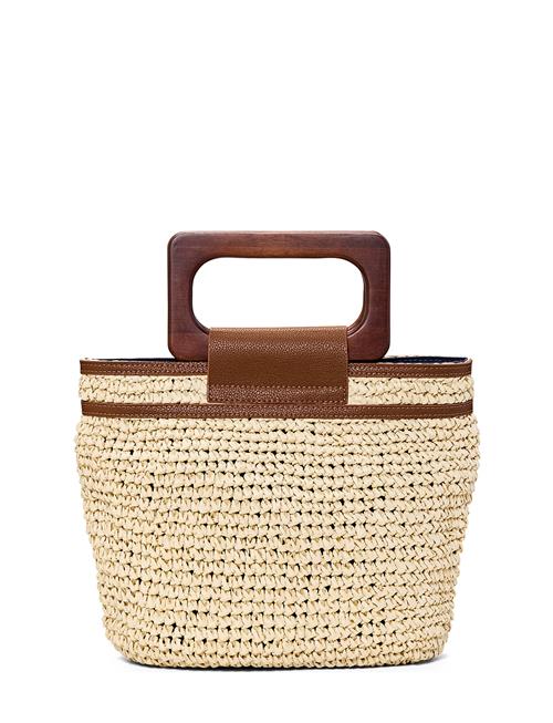 Lexington Clothing | Small Contrast Stripe Paper Straw Bag | ONE SIZE