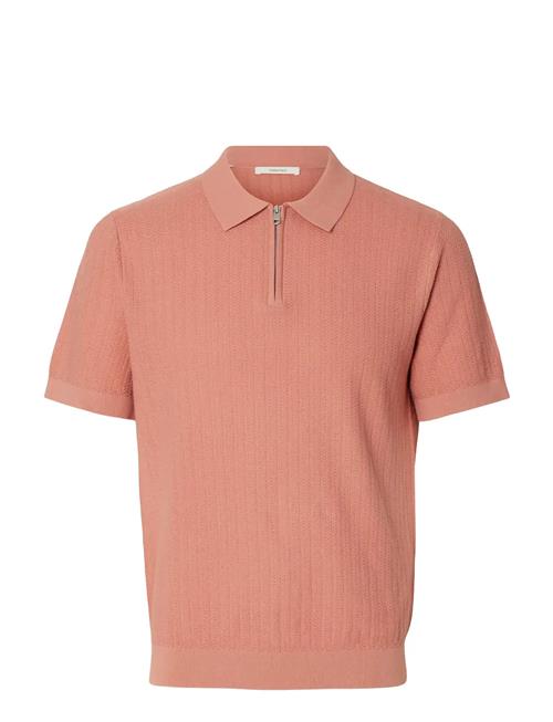 Selected | Slmcran Ss Knit Structure Zip Polo Noos | L