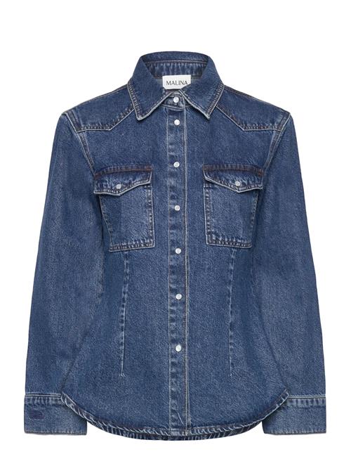 Malina | Anthea Fitted Waist Denim Shirt | 36