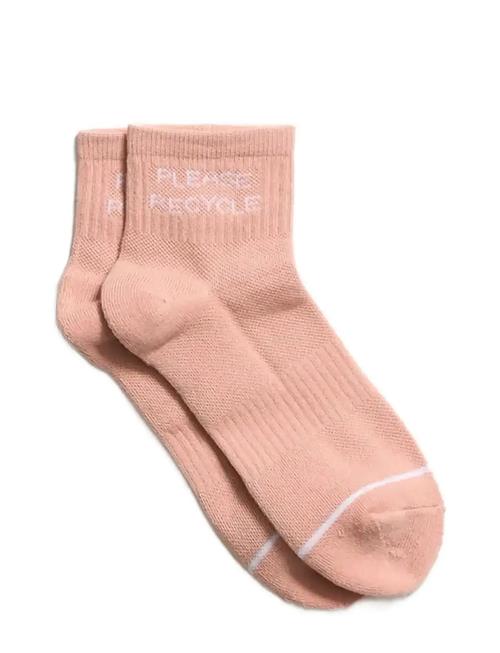 Girlfriend Collective | Please Recycle Quarter Crew Sock | ONE SIZE