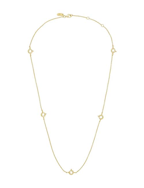 Design Letters | Ruth Anchor Charm Lock Necklace, Gold Plated | ONE SIZE