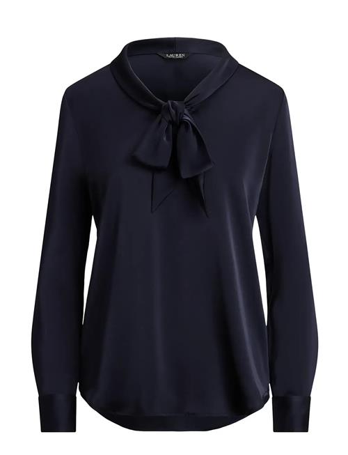 Lauren Ralph Lauren | Satin Charmeuse Tie-Neck Blouse | S
