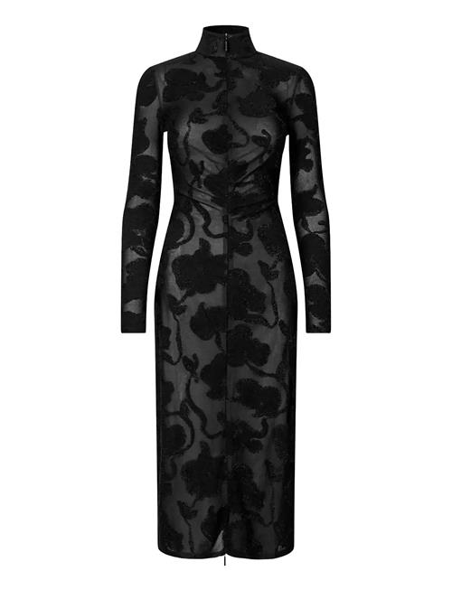 STINE GOYA | Lurex Jersey, Long Sleeve Zip Dress | M