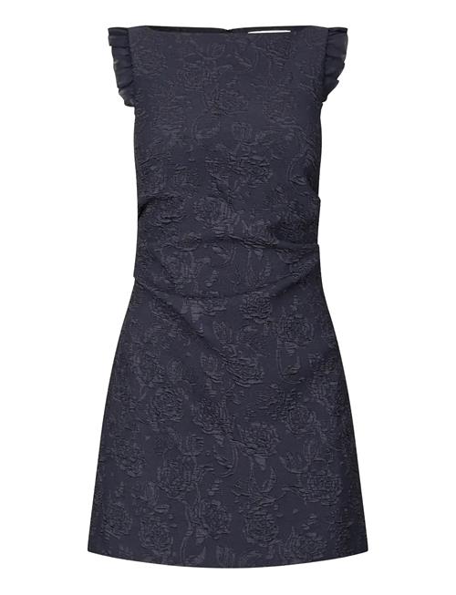 STINE GOYA | Stretch Jacquard / Sheer Ggt, Tuck Mini Dress | S