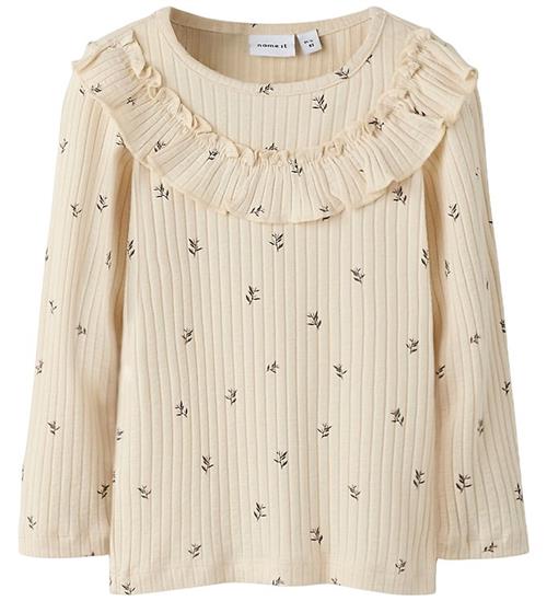 Name It Bluse - NmfBessa - Rib - Slim - Buttercream
