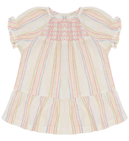 Hust and Claire Kjole - Bomuld/Hør - Katinka - Whisper m. Stribe