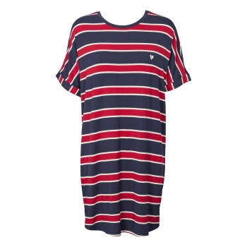 Missya Softness Modal Stripe Big Shirt Flerfarvet modal X-Large Dame