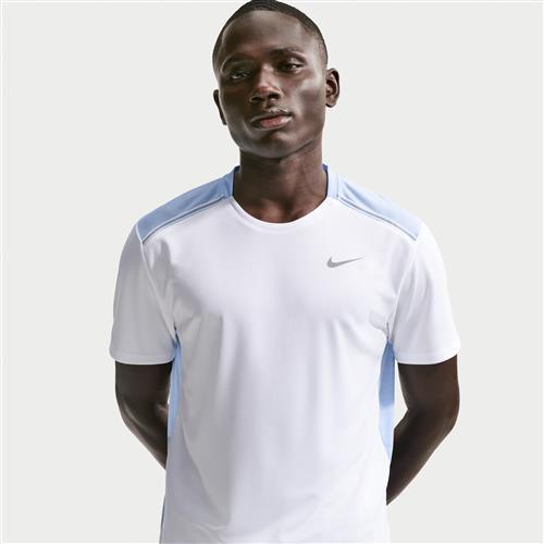 Kortærmet Nike Miler Dri-FIT-T-shirt til mænd - hvid