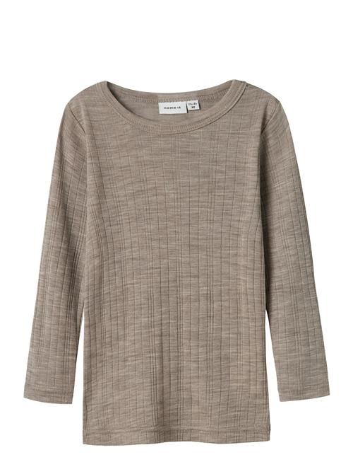 name it | Nmmwang Wool Needle Ls Top Solid Noos | 98