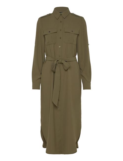 Lauren Ralph Lauren | Belted Double-Faced Georgette Shirtdress | 34
