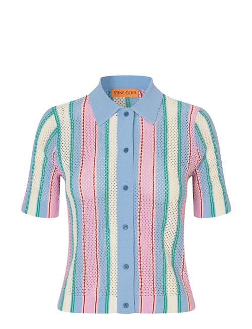 STINE GOYA | 2100 Tricot Knit, Short Sleeve Croc | S