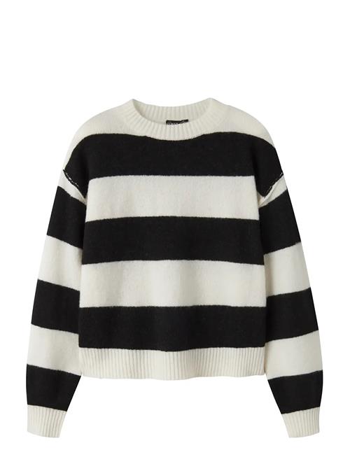 LMTD | Nlfbynthe Stripe Ls Short Knit | 146-152