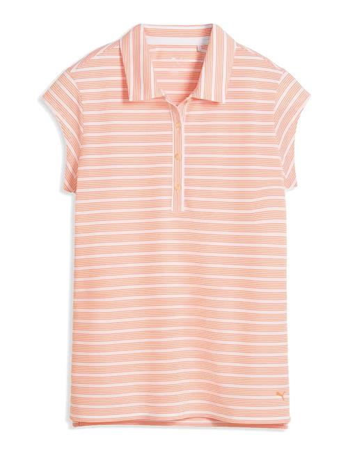 PUMA Golf | W Pique Yd Stripe Cap Sleeve | XS