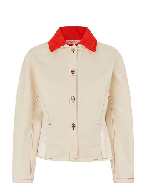 STINE GOYA | Double Rinse Denim, Peplum Collar Jacket | S