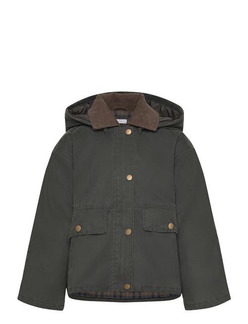 Mango | Waxed-Effect Jacket With Hood | 7