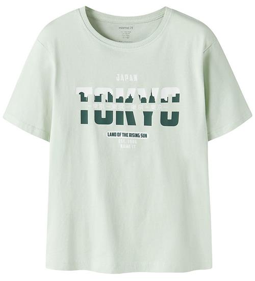 Name It T-shirt - NkmVilogo - Pale Aqua/Tokyo