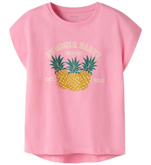 Name It T-shirt - NkfVigea - Pink Drink/Pineapples