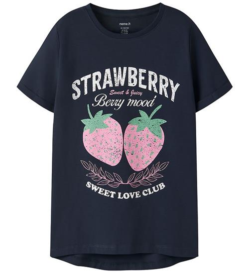 Name It T-shirt - NkfVix - Navy Blazer/Strawberry Club