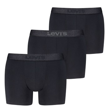 Levis 3P Logo Boxer Briefs Sort bomuld Large Herre