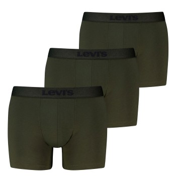 Levis 3P Logo Boxer Briefs Khaki bomuld Small Herre