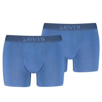 Levis 2P Men Twill Boxer Brief Blå bomuld Large Herre