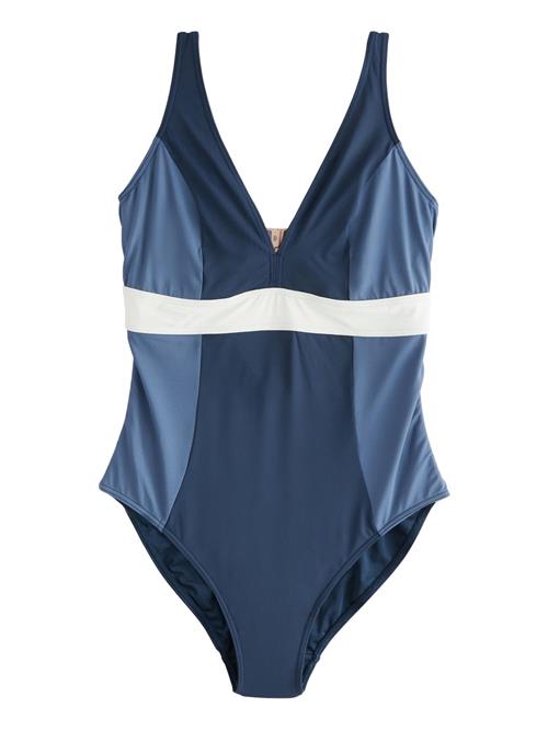 Next Formgivende badedragt  navy / dueblå / hvid